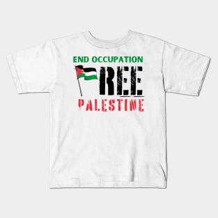 Free Palestine Kids T-Shirt